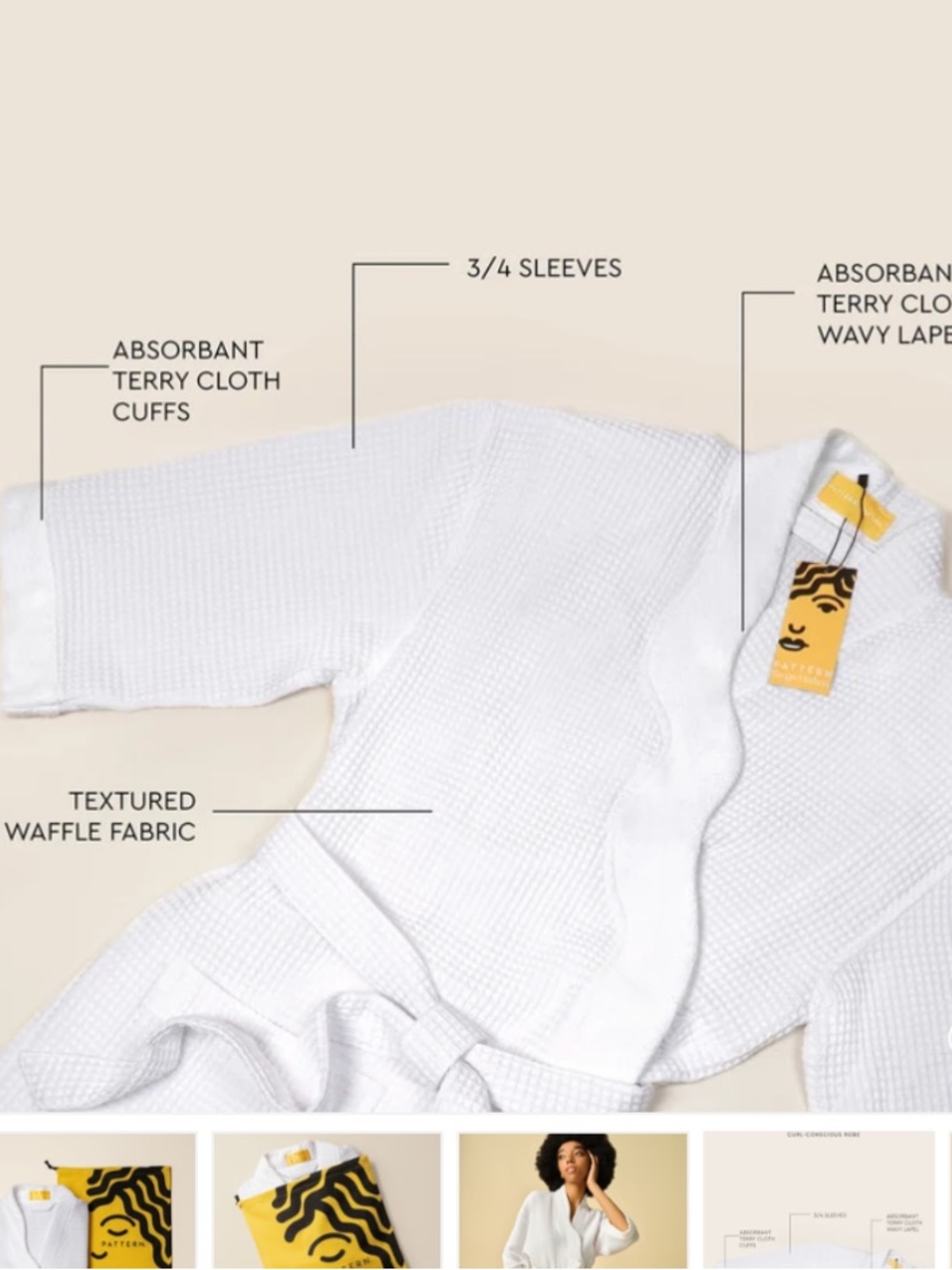 Pattern Sergio Hudson Curl Conscious Robe - Picture 8 of 11